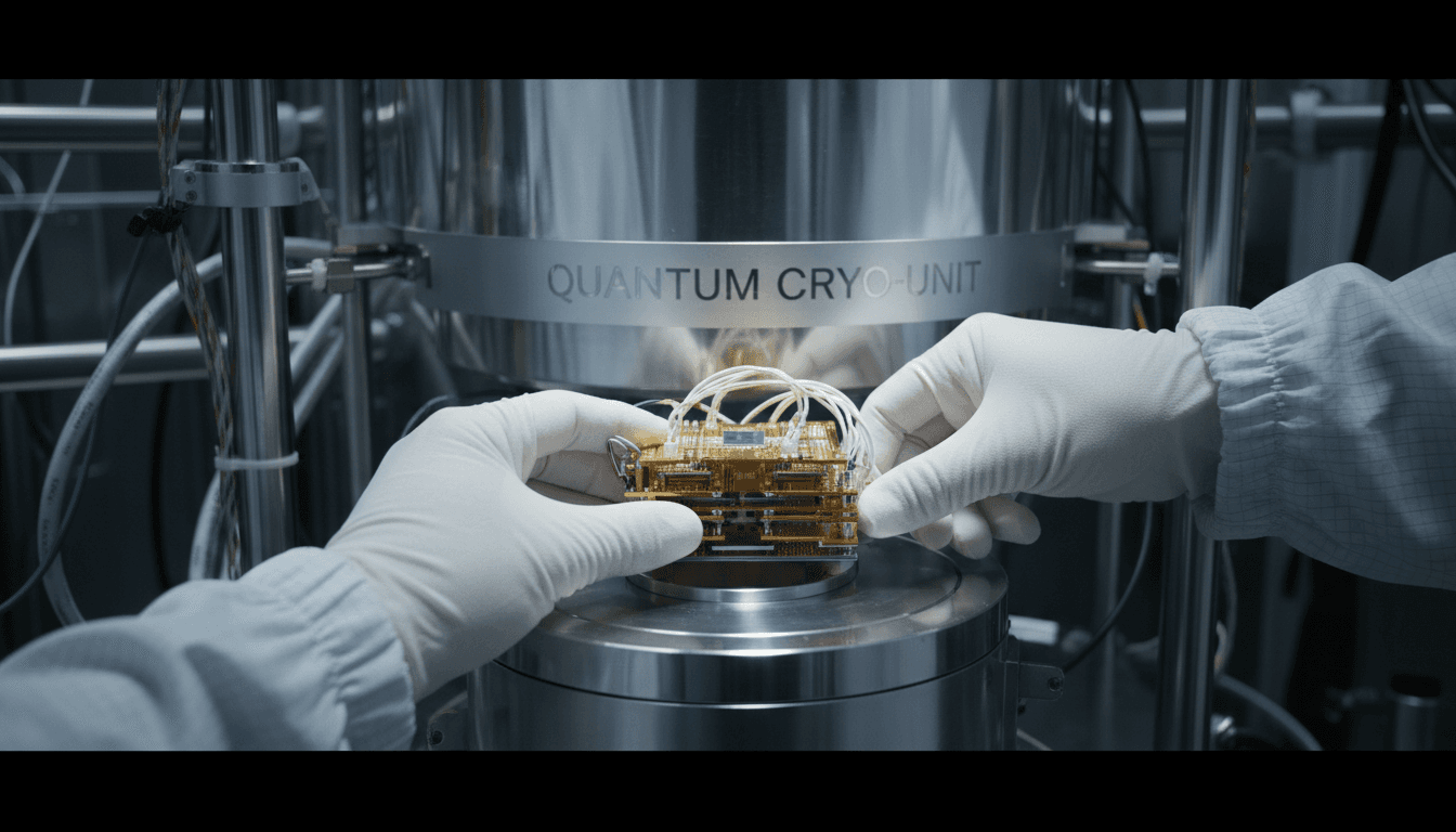 Quantum processor installation in cryogenic system